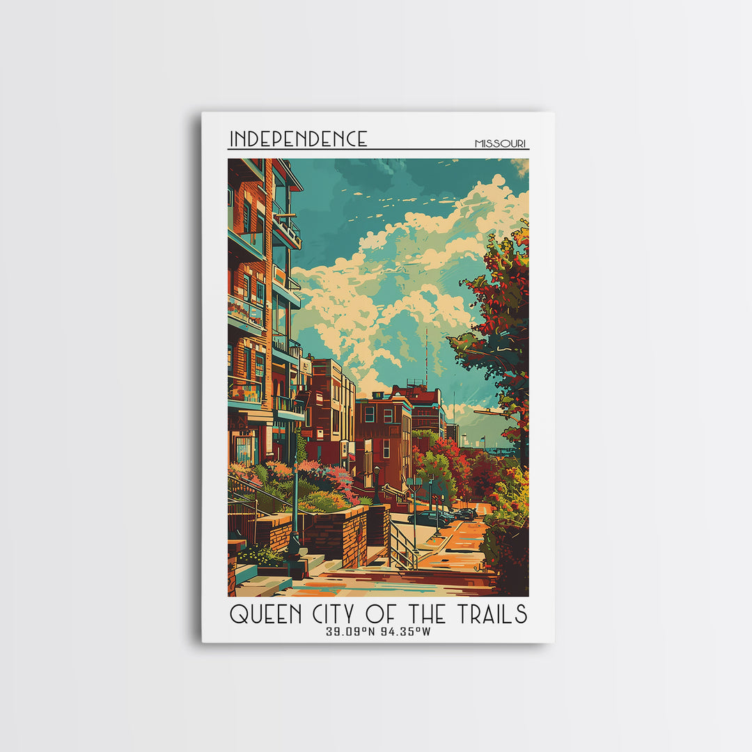 Independence Travel Poster, Canvas Print, Poster Print, Travel Wall Art, Travel Wall Decor, City Travel Poster, Living Room Wall Art