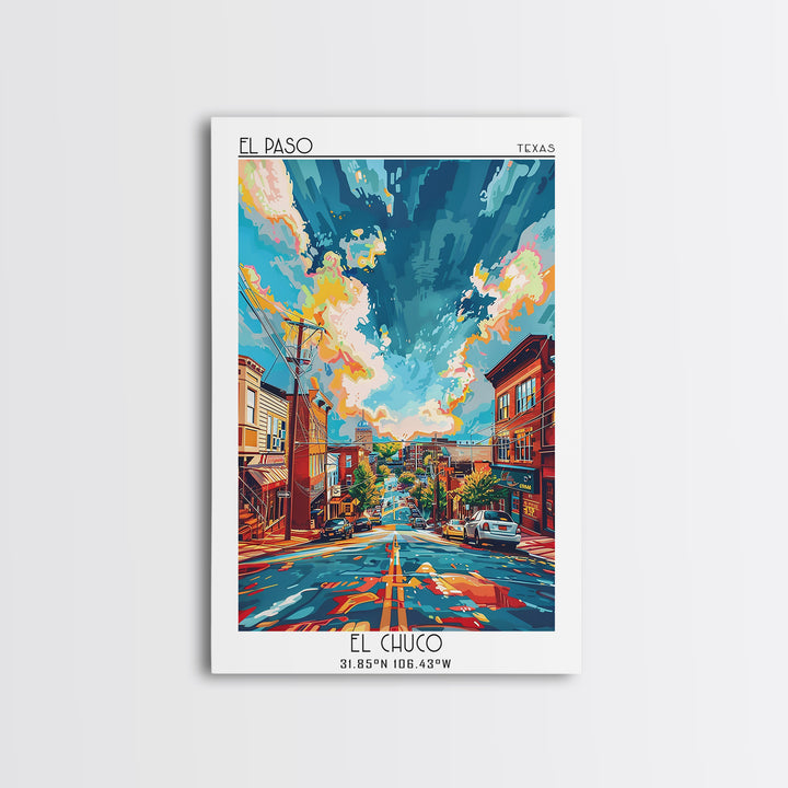 Elizabeth Travel Poster, Canvas Print, Travel Wall Decor, Minimalist Poster, Living Room Wall Art, Travel Decor, Retro Travel Poster