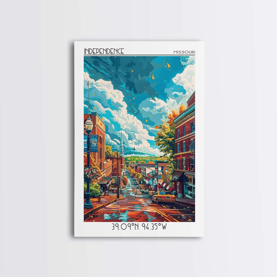 Independence Travel Poster, Canvas Print, Travel Wall Art, City Wall Art, Wall Art, Travel Posters, Modern Wall Decor, Travel Prints