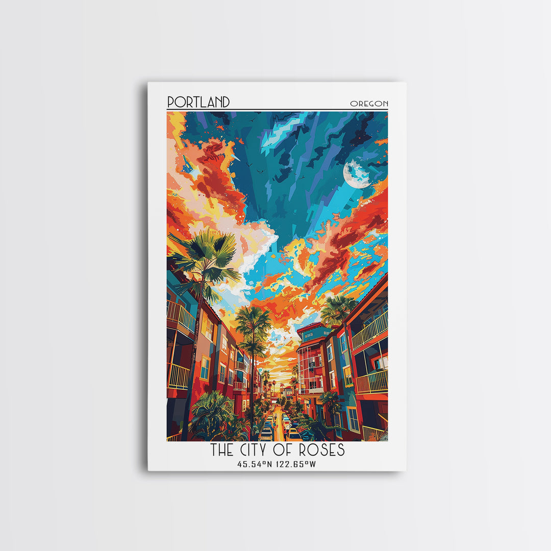 Port St Lucie Travel Poster, Framed Canvas Print, City Art Print, Travel Wall Art, City Wall Art, Travel Posters, City Travel Poster