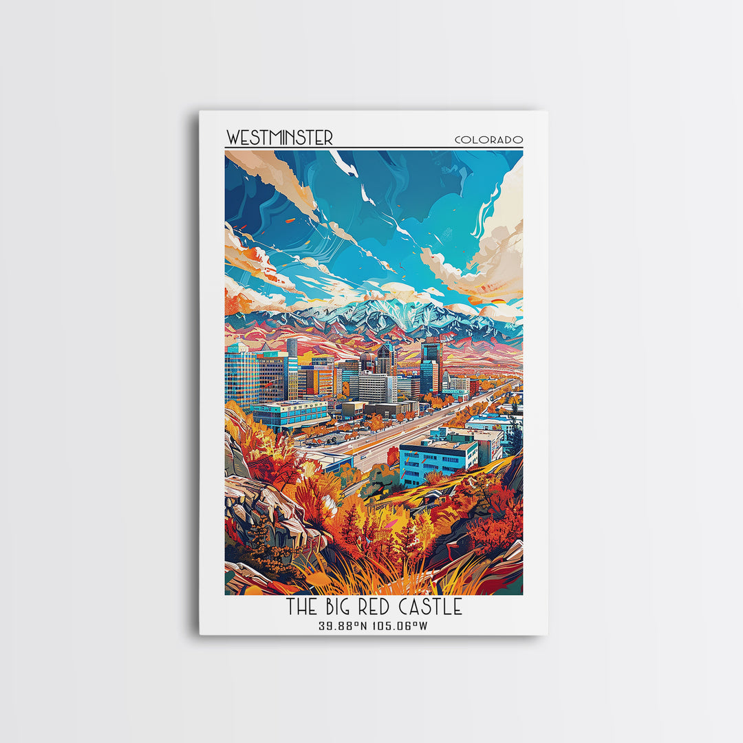 West Valley City Travel Poster, Canvas Print, Poster Print, Travel Wall Art, City Illustration, Home Office Decor, Minimalist Poster
