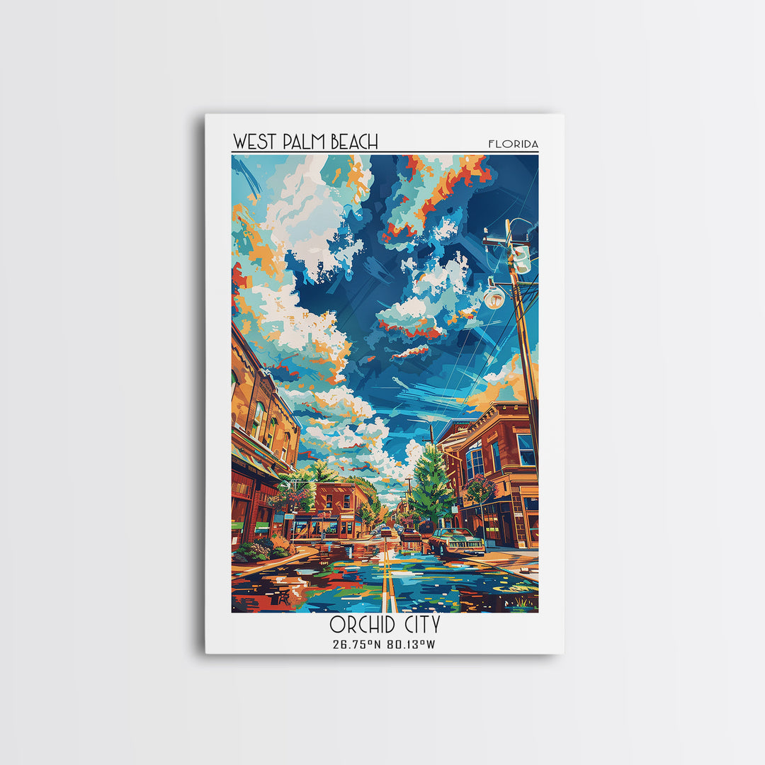 Westminster Travel Poster, Framed Canvas Print, City Travel Poster, Travel Wall Art, Retro Travel Print, Travel Art Print, Art Print