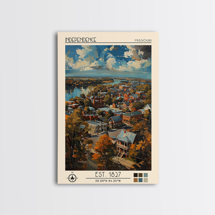 Independence Travel Poster, Canvas Print, Poster Print, Travel Wall Art, Vintage Travel Print, Vintage Posters, Mid Century Wall Art
