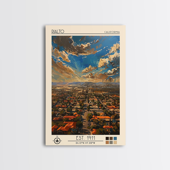 Rialto Travel Poster, Canvas Print, Travel Wall Art, City Wall Art, Minimalist Poster, Wall Art, Vintage Travel Art, Wanderlust Gift