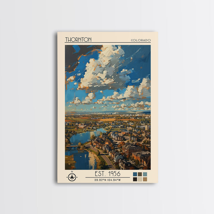 Thornton Travel Poster, Canvas Print, Retro Wall Art, Travel Print, Vintage Poster, Mid Century Wall Art, Poster Art, Vintage Travel