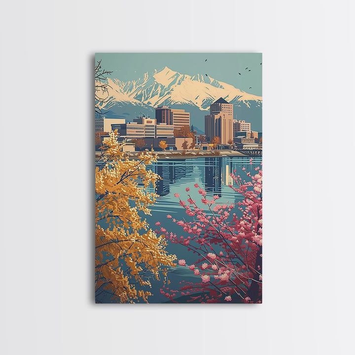 Anchorage Travel Poster, Canvas Print, Travel Art Print, Modern Wall Decor, Travel Prints, Travel Decor, Travel Wall Decor, Wall Art