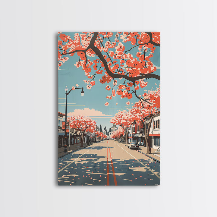 Antioch Travel Poster, Framed Canvas Print, Vintage Travel Print, City Wall Art, Poster Art, City Illustration, Living Room Wall Art