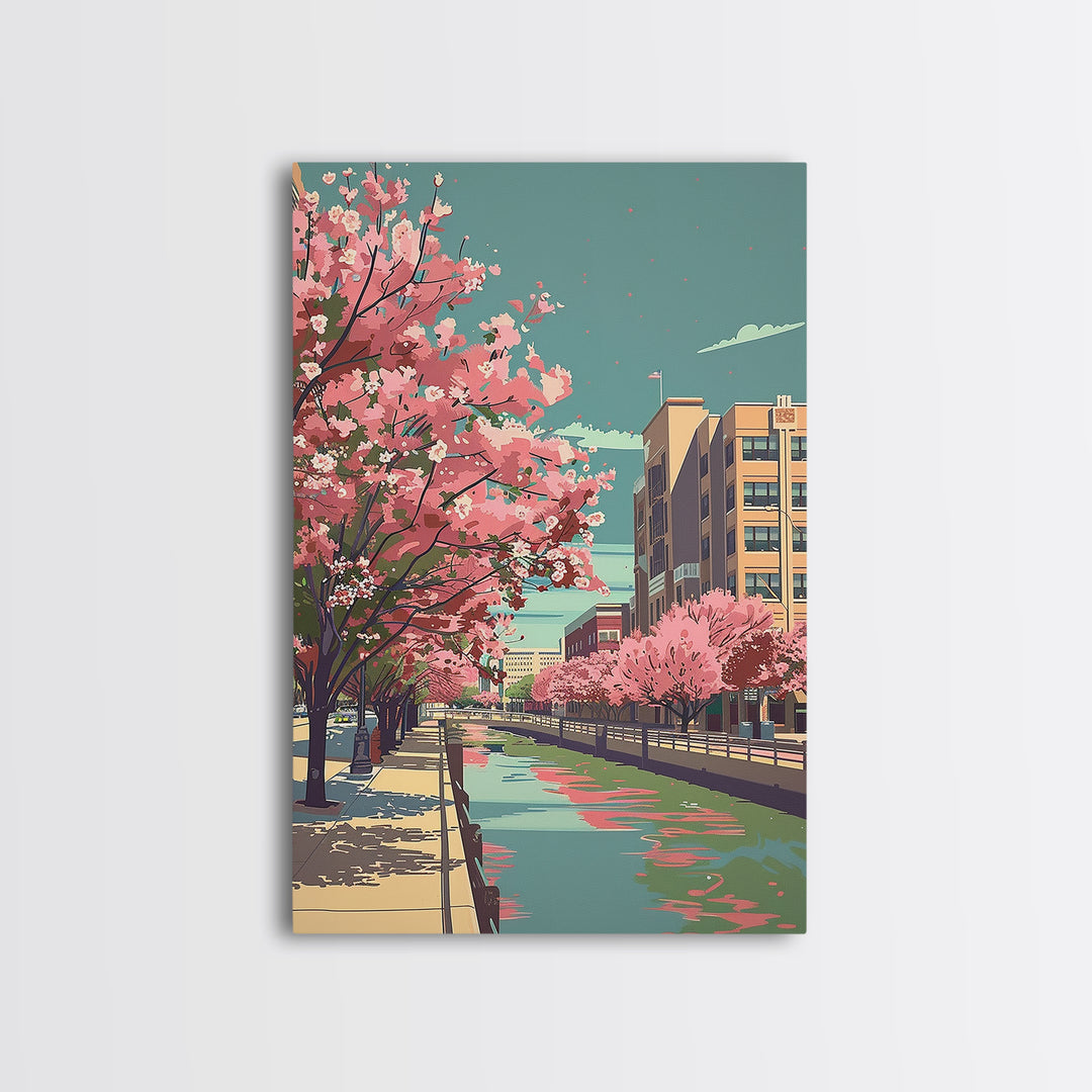 Arlington Travel Poster, Canvas Print, Retro Wall Art, Travel Print, Art Print, Minimalist Poster, Retro Travel Poster, Poster Print