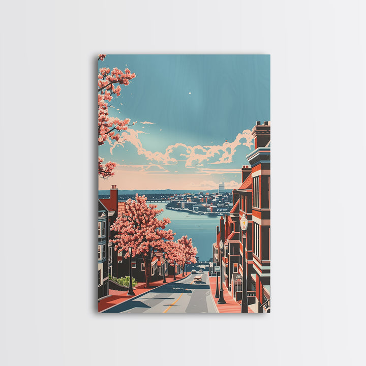 Cambridge Travel Poster, Canvas Print, Travel Wall Decor, Minimalist Poster, Modern Wall Decor, City Art Print, Living Room Wall Art