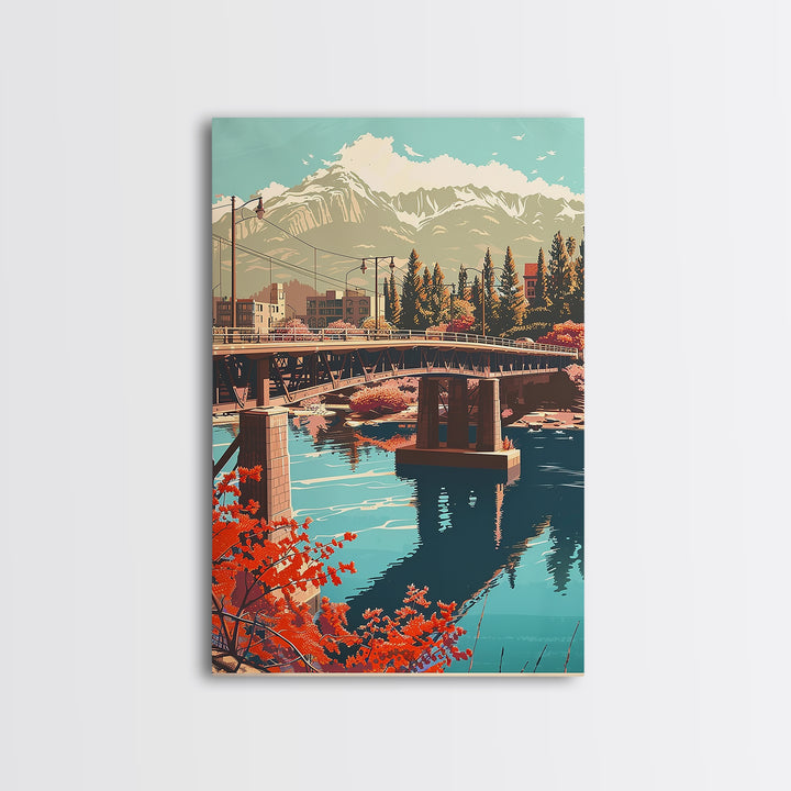 Colorado Springs Travel Poster, Canvas Print, Travel Art Print, Modern Wall Decor, Wanderlust Gift, Poster Print, Retro Travel Print