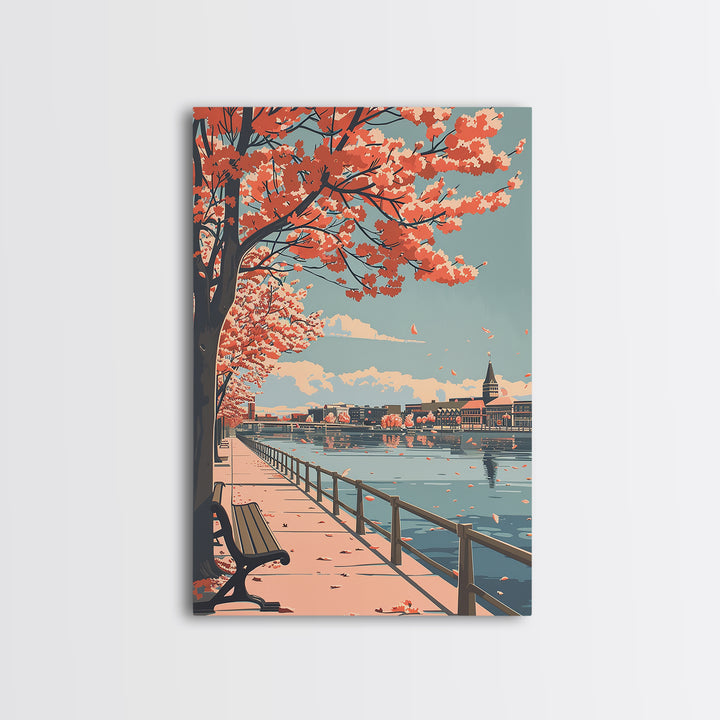 Dearborn Travel Poster, Canvas Print, Travel Wall Art, City Wall Art, Vintage Travel Art, Art Print, Travel Art Print, Landscape Art