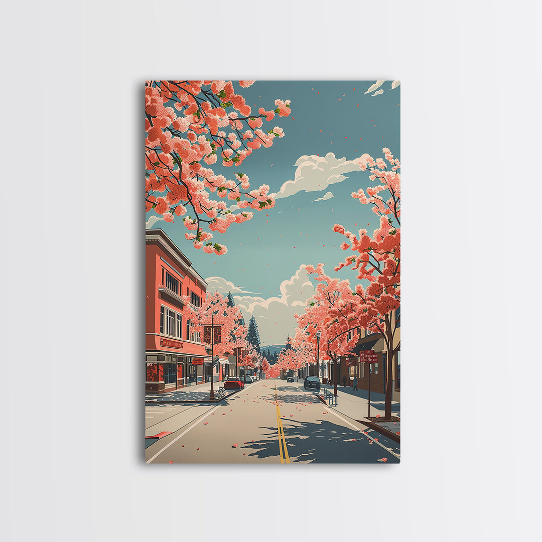 Fairfield Travel Poster, Framed Canvas Print, City Art Print, Travel Wall Art, Living Room Wall Art, Wanderlust Gift, Travel Posters