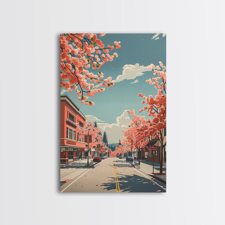 Fairfield Travel Poster, Framed Canvas Print, City Art Print, Travel Wall Art, Living Room Wall Art, Wanderlust Gift, Travel Posters