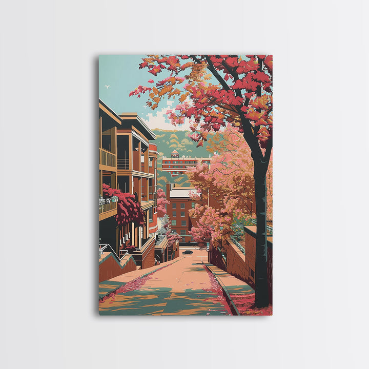 Fayetteville Travel Poster, Canvas Print, Travel Wall Decor, Minimalist Poster, Fine Art Print, Home Office Decor, Modern Wall Decor