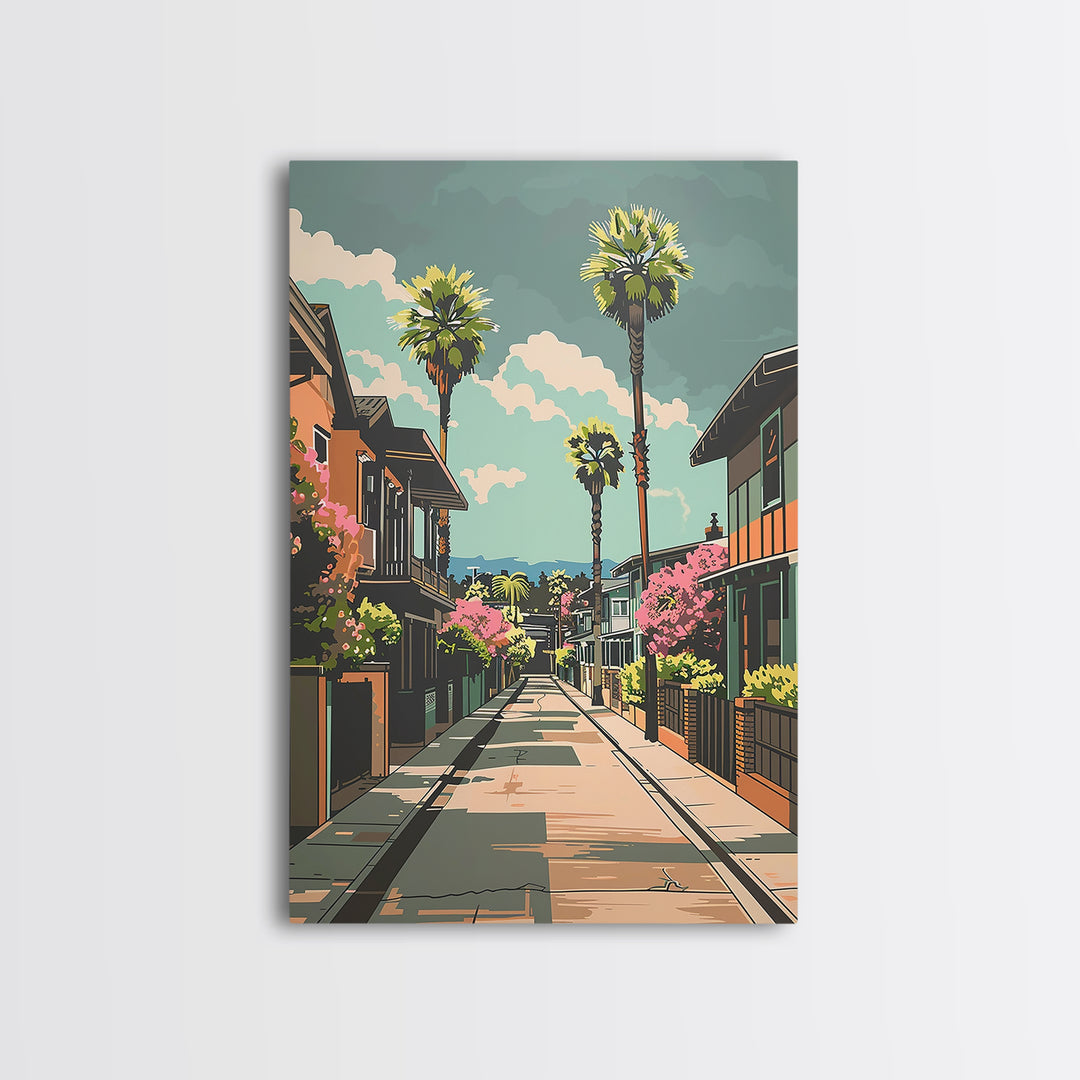 Fremont Travel Poster, Framed Canvas Print, Poster Print, Travel Wall Art, Vintage Travel Print, Living Room Wall Art, City Wall Art