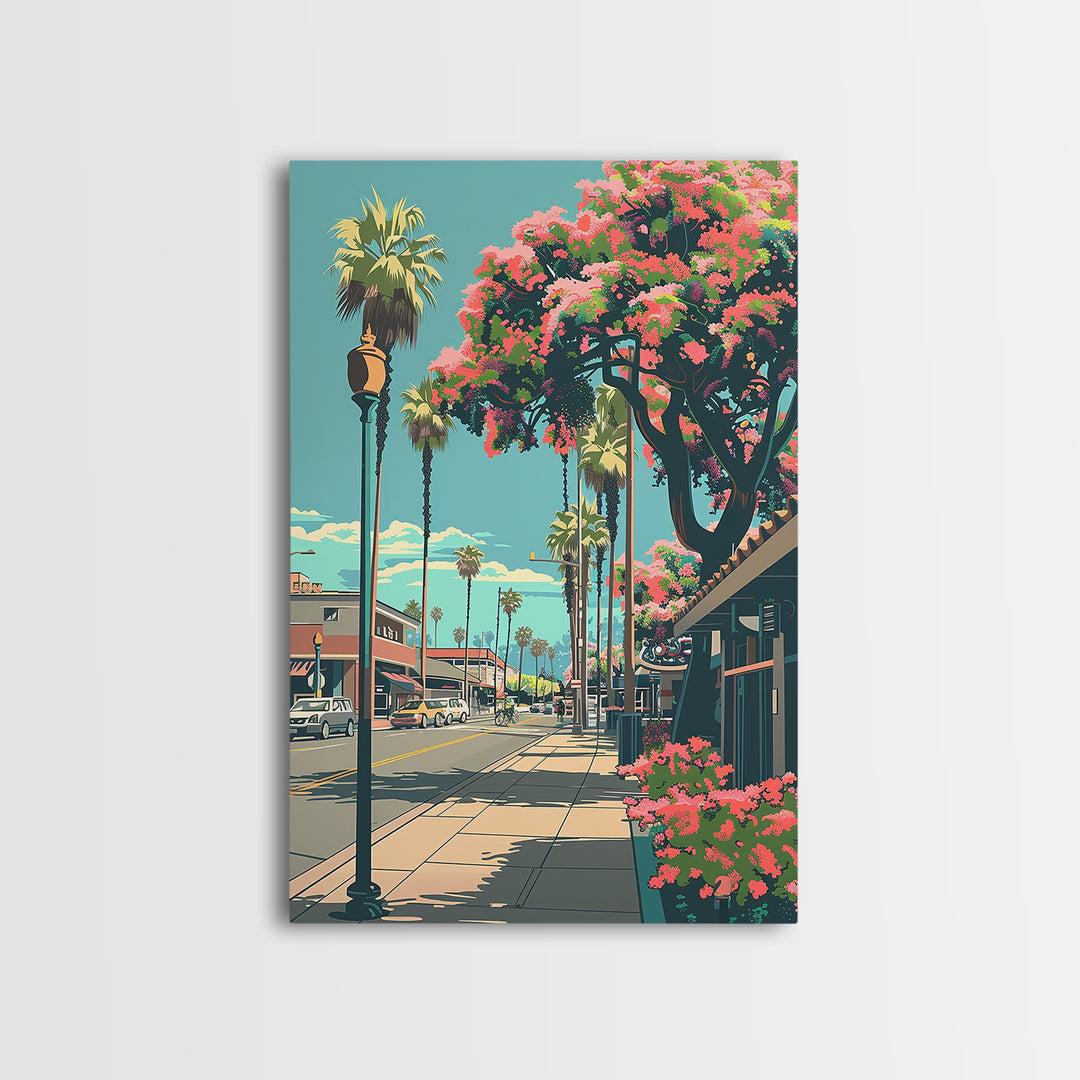 Garden Grove Travel Poster, Framed Canvas Print, City Travel Poster, Travel Wall Decor, Poster Art, Modern Wall Decor, Travel Prints