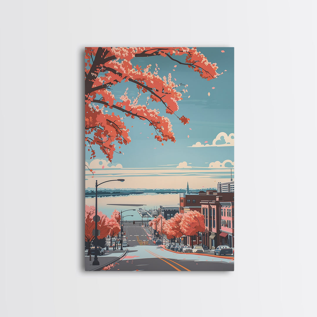 Green Bay Travel Poster, Canvas Print, Travel Art Print, Modern Wall Decor, Travel Posters, Mid Century Wall Art, City Travel Poster