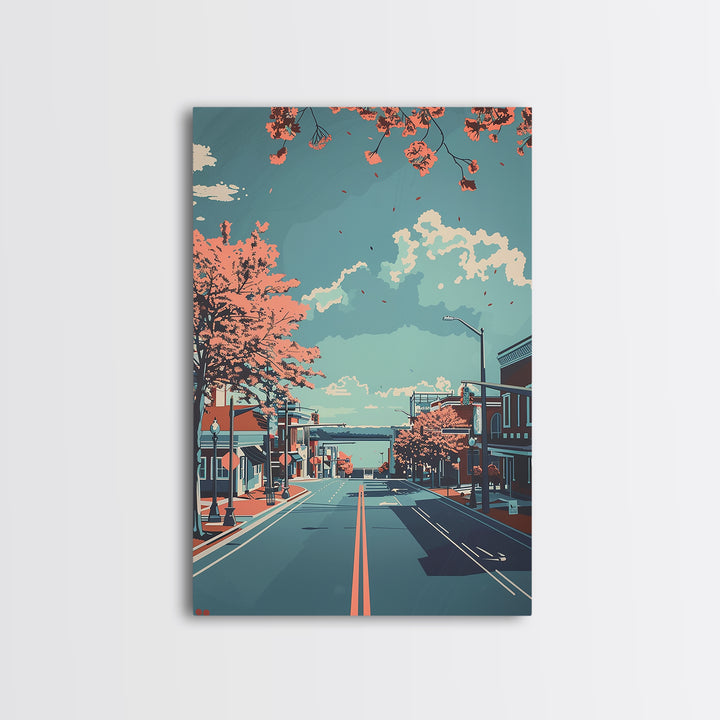 Hampton Travel Poster, Canvas Print, Poster Print, Travel Wall Art, City Travel Poster, Travel Print, Poster Art, Vintage Travel Art