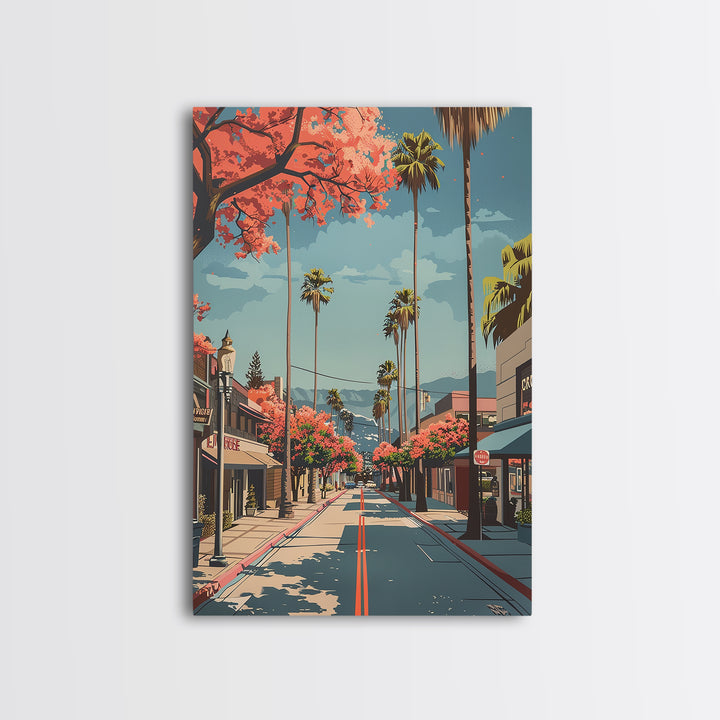 Hesperia Travel Poster, Canvas Print, Travel Wall Art, City Wall Art, Fine Art Print, Vintage Travel, Gallery Wall Set, Travel Print
