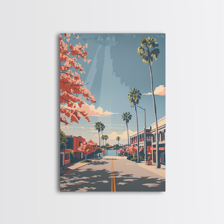 Lakeland Travel Poster, Framed Canvas Print, Travel Wall Art, City Wall Art, Gallery Wall Set, Travel Decor, Travel Prints, Wall Art