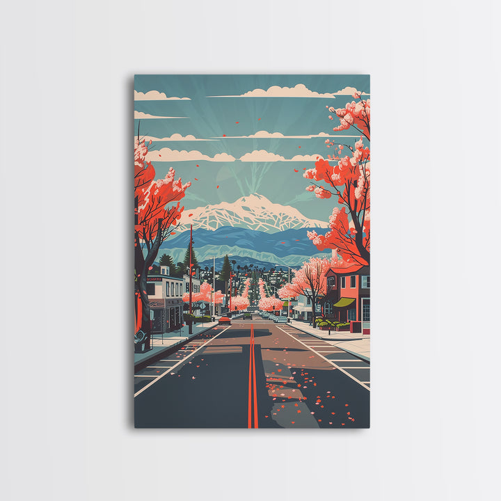 Menifee Travel Poster, Canvas Print, Poster Print, Travel Wall Art, Retro Wall Art, Travel Print, Colorful Wall Art, Wanderlust Gift