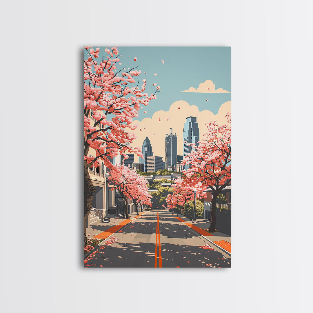Richardson Travel Poster, Framed Canvas Print, Poster Print, Travel Wall Art, Fine Art Print, Vintage City Poster, Minimalist Poster
