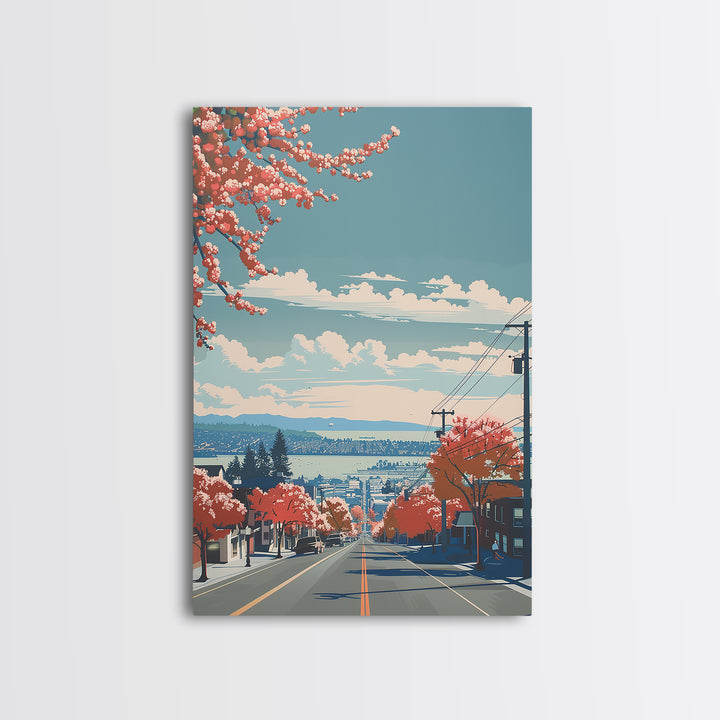 Richmond Travel Poster, Canvas Print, Travel Prints, Landscape Art, Retro Wall Art, Living Room Wall Art, Travel Decor, Travel Print