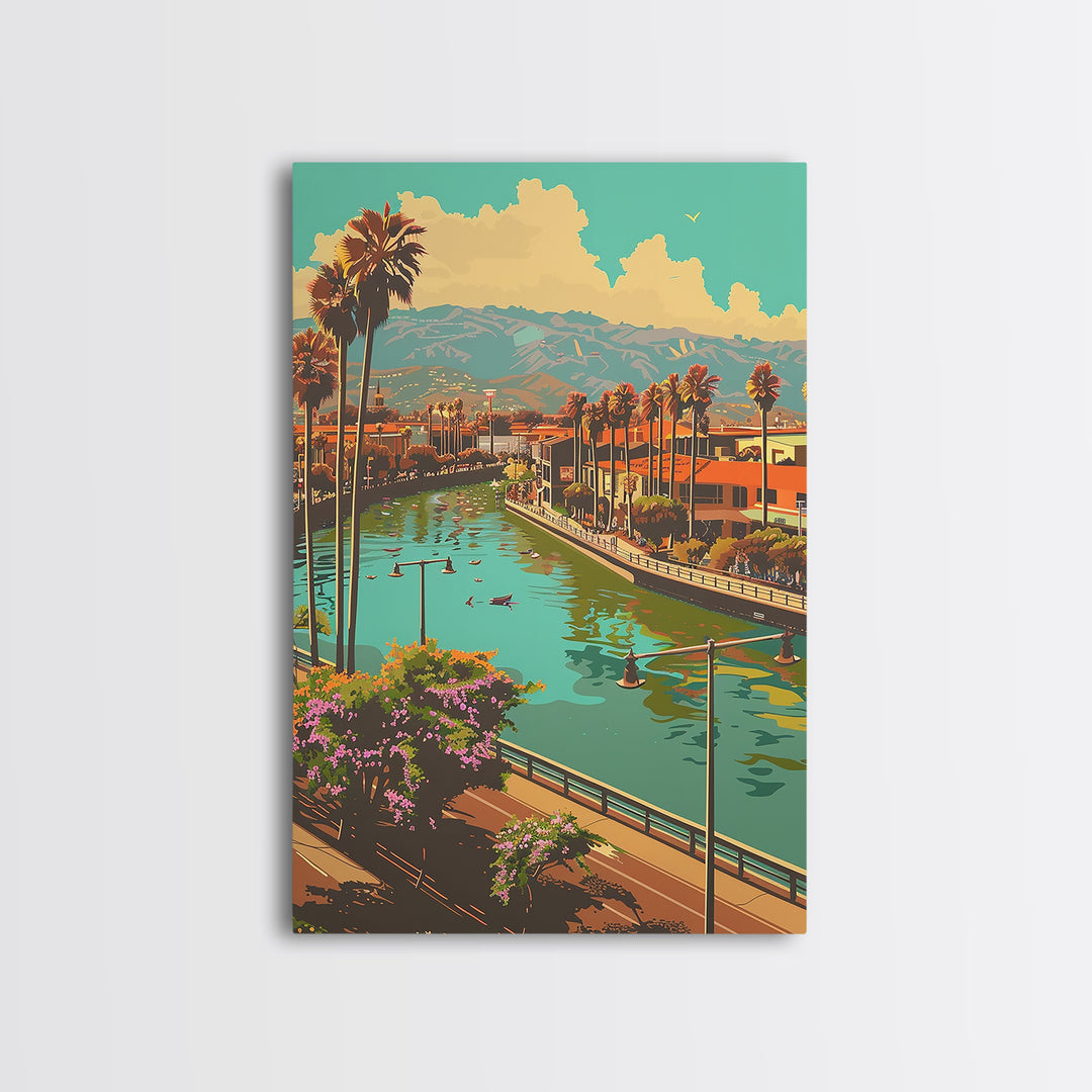 Santa Ana Travel Poster, Canvas Print, City Travel Poster, Vintage City Poster, Minimalist Poster, City Illustration, Retro Wall Art