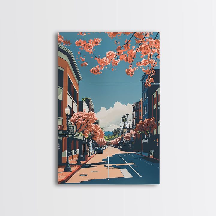 Santa Clara Travel Poster, Canvas Print, Travel Wall Decor, Minimalist Poster, Travel Wall Art, Poster Print, Wall Art, Travel Decor