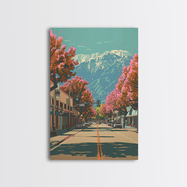 Santa Clarita Travel Poster, Canvas Print, City Travel Poster, Travel Wall Art, Vintage City Poster, Vintage Poster, Vintage Posters