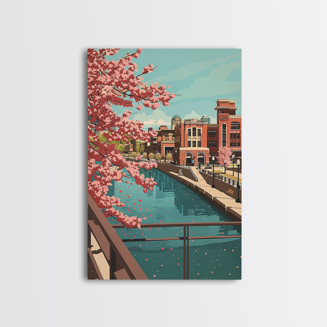 Sioux Falls Travel Poster, Canvas Print, Travel Wall Art, City Wall Art, Poster Print, Vintage Poster, Vintage Travel, Travel Prints
