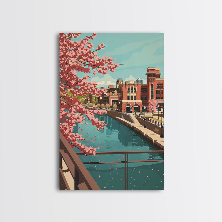 Sioux Falls Travel Poster, Canvas Print, Travel Wall Art, City Wall Art, Poster Print, Vintage Poster, Vintage Travel, Travel Prints