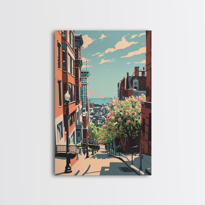 Stamford Travel Poster, Canvas Print, City Travel Poster, Travel Wall Art, Travel Decor, Landscape Art, Poster Print, Travel Posters