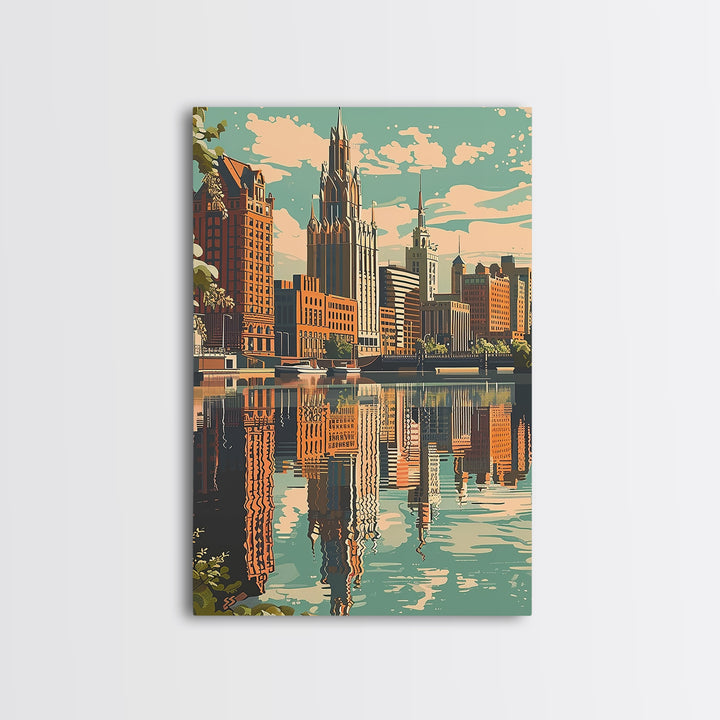 Toledo Travel Poster, Canvas Print, Travel Wall Decor, Minimalist Poster, City Illustration, Fine Art Print, Wall Art, City Wall Art
