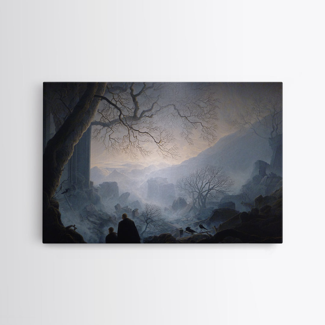 The Dream Eater, Romantic Gothic Landscape, Landscape Wall Art, Macabre Wall Art, Framed Canvas Print, Halloween Wall Art