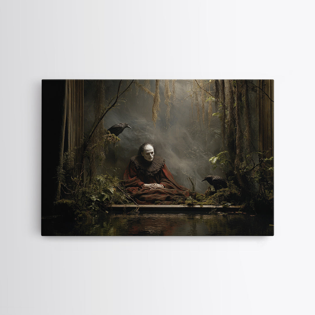 The Dream Eater, Symbolist Gothic Landscape, Landscape Wall Art, Gothic Horror Wall Art, Canvas Print, Halloween Wall Art