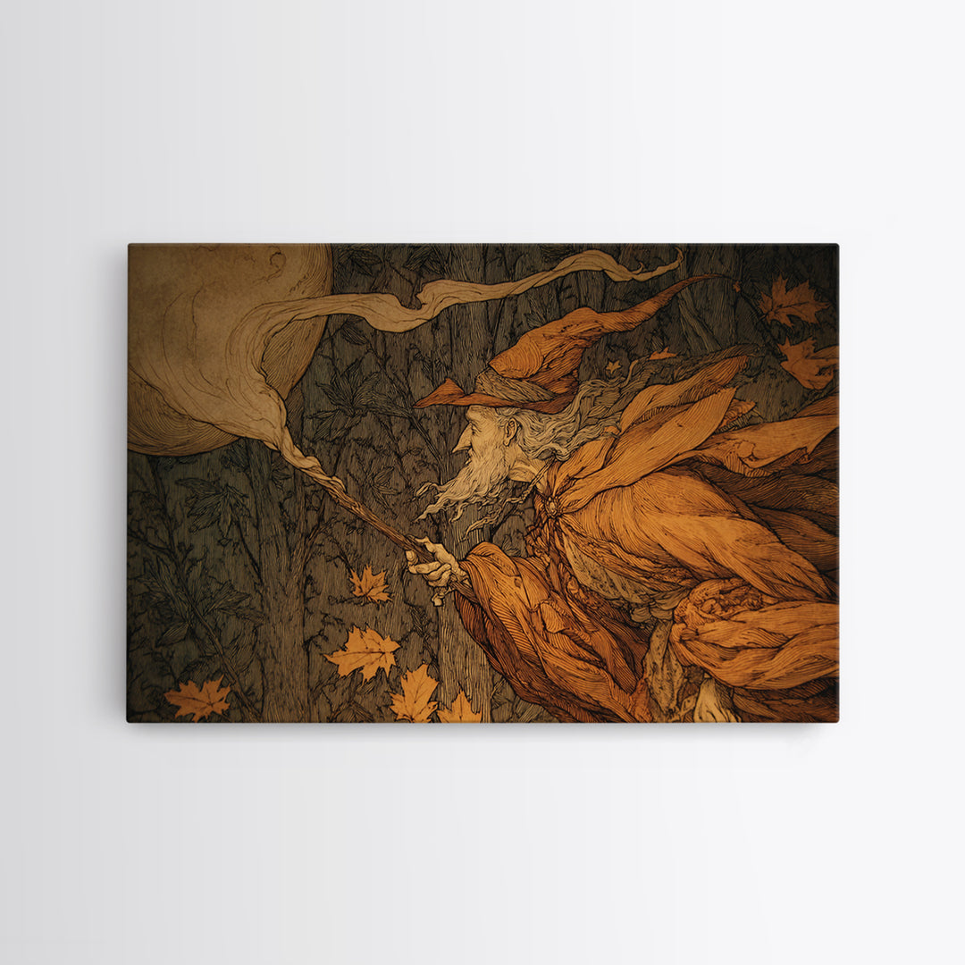 The Candy Corn Kingdom, Gothic Storybook Art, Landscape Wall Art, Gothic Horror Wall Art, Framed Canvas Print, Halloween Wall Art