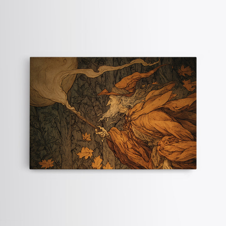 The Candy Corn Kingdom, Gothic Storybook Art, Landscape Wall Art, Gothic Horror Wall Art, Framed Canvas Print, Halloween Wall Art