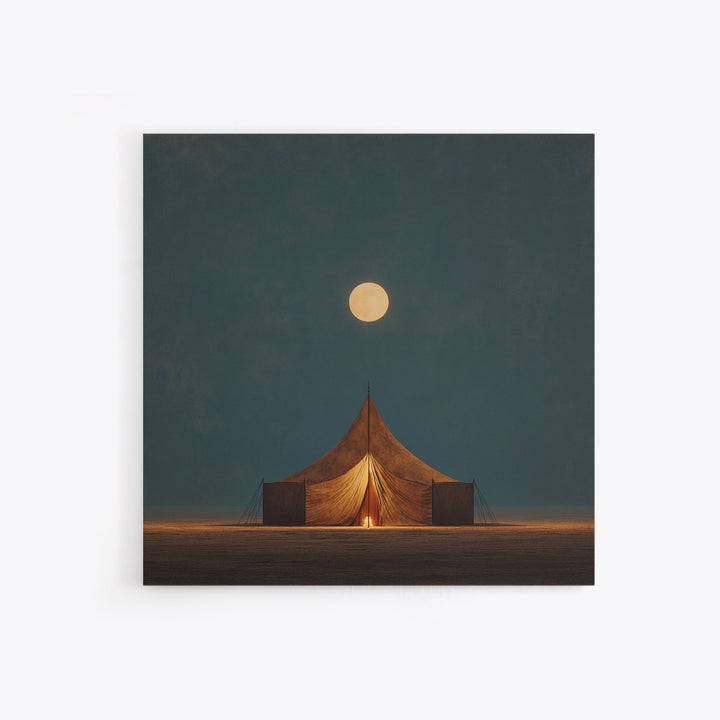 Moroccan Desert Tent Framed Canvas Print, Desert Art, Abstract Wall Art, Southwestern Decor, Desert, Digital Download Art, DES-1x1-11