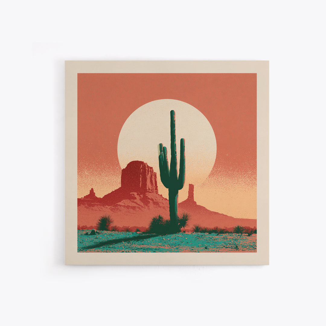 Minimal Beige Sun Canvas Print, Desert Art, Luxury Decor, Southwestern Decor, Fine Art, Desert, Wall Art Prints, DES-1x1-94