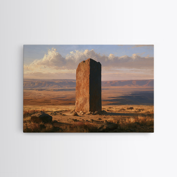 Ancient Desert Petroglyph Design Framed Canvas Print, Desert Art, Fine Art Print, Southwestern Decor, Fine Art, Desert, DES-3x2-25