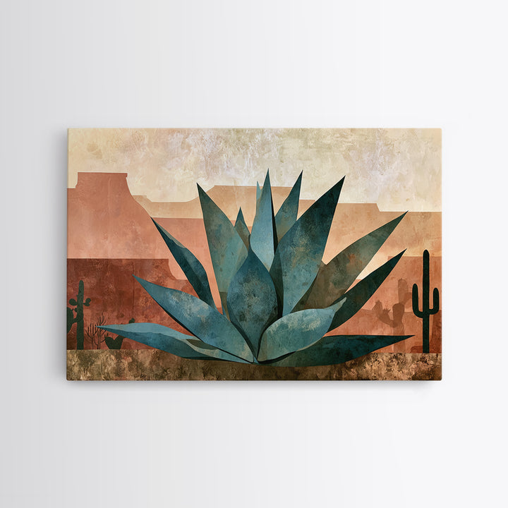 Agave Plant Closeup Canvas Print, Desert Art, Landscape Wall Art, Southwestern Decor, Fine Art, Desert, Luxury Decor, DES-3x2-4