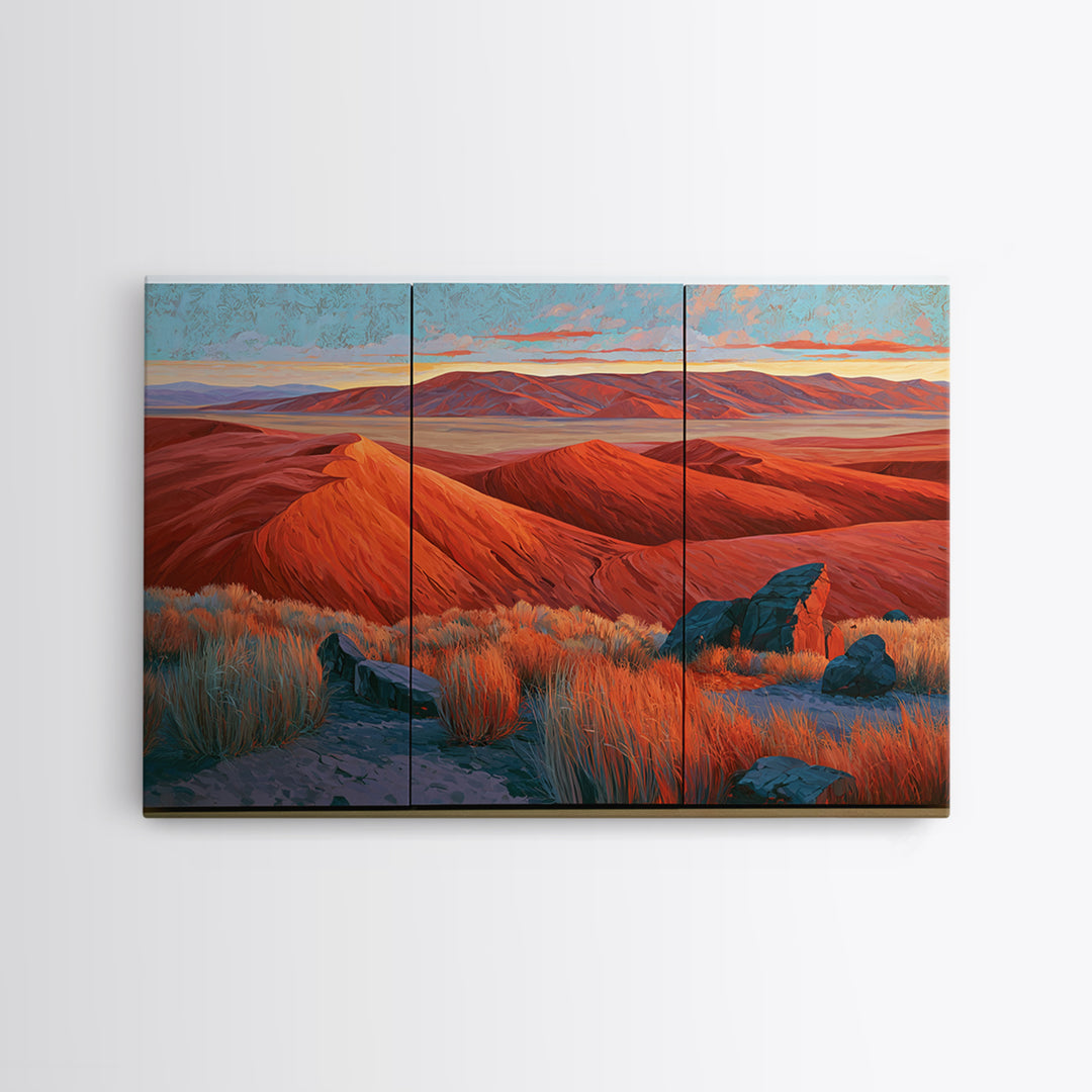 Wind Carved Dune Patterns from Above Canvas Print, Desert Art, Large Wall Art, Southwestern Decor, Desert, Western Wall Art, DES-3x2-72