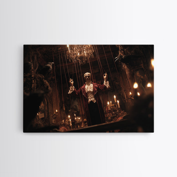 The Marionette Master, Landscape Wall Art, Dark Halloween Decor, Canvas Print, Halloween Wall Decor, Gothic Home Decor, Horror Wall Art