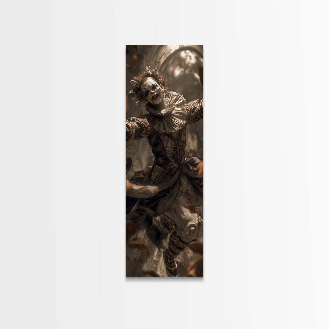 The Abandoned Carnival, Tall Narrow Wall Art, Spooky Home Decor, Canvas Print, Halloween Wall Decor, Gothic Home Decor, Seasonal Home Decor