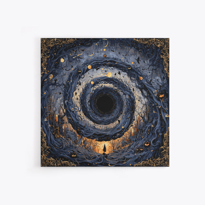 Celestial Witchcraft, Square Wall Art, Macabre Wall Art, Framed Canvas Print, Halloween Wall Decor, Gothic Home Decor, Seasonal Home Decor