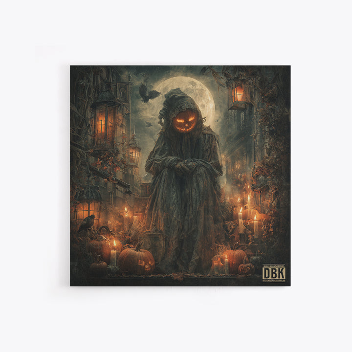 Occult Harvest Festival, Square Wall Art, Macabre Wall Art, Framed Canvas Print, Halloween Wall Decor, Gothic Home Decor, Horror Wall Art