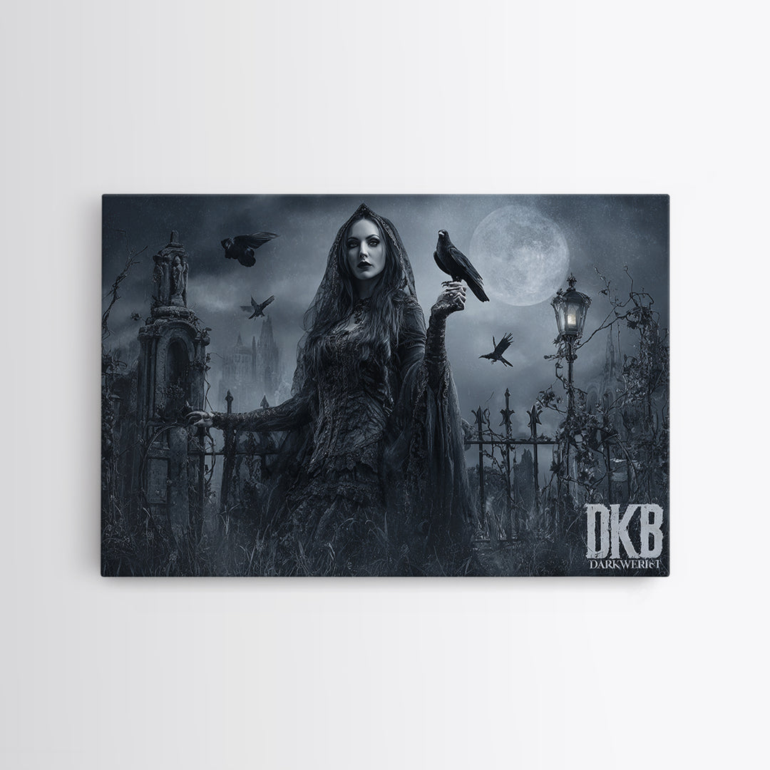 Gothic Romance, Landscape Wall Art, Spooky Home Decor, Canvas Print, Halloween Wall Decor, Gothic Home Decor, Collectible Wall Decor
