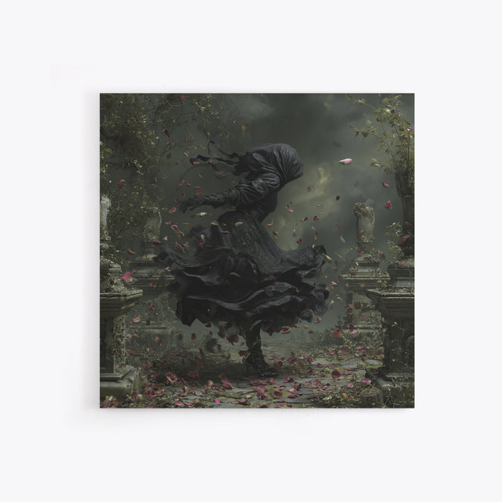 The Poison Garden, Square Wall Art, Haunted Gothic Art, Framed Canvas Print, Halloween Wall Decor, Gothic Home Decor, Dark Fantasy Art