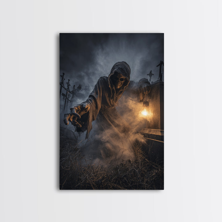 The Dream Eater, Vertical Wall Art, Spooky Home Decor, Canvas Print, Halloween Wall Decor, Gothic Home Decor, Dark Fantasy Art